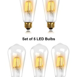 SPARK WORLD Yellow 5 Pieces Glass Contemporary Ceiling Lamp-13