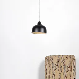 Craftter Black Metal Pendant Semi-sphere Contemporary Self Assembly Ceiling Lamp-image-15