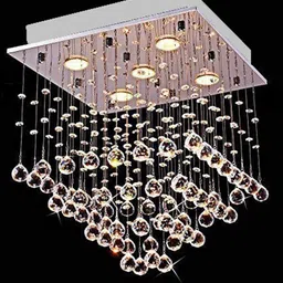 crysta world White Textured Ceiling Lamp-14