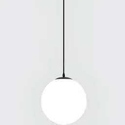 Whiteray Black & White Glass Quirky Ceiling Lamp-16