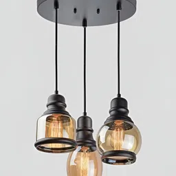 Whiteray Green Glass Contemporary Ceiling Lamp-image-22