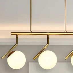 Whiteray Gold-Toned & White Quirky Ceiling Lamp-picture-47