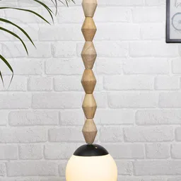 Homesake Beige Rustic Beaded Swag Pendant Ceiling Lamp-image-27