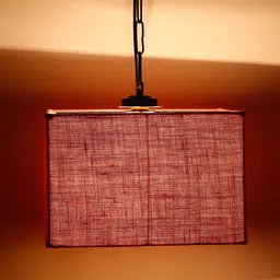 Devansh Pink Solid Square Hanging Lamp-13