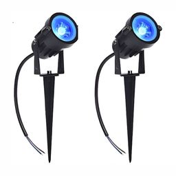 SPARK WORLD Black & Blue 2 Pieces 5 W  Round Plug & Play LED Bulb Floor Lamp-26