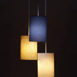 Craftter Blue & White Cylinder Contemporary Self Assembly Ceiling Lamps-image-10