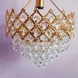 SHRI MAHAL ANTIQUES Crystal Hanging Ceiling Lamp-image-38