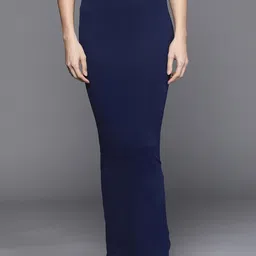 Inddus Navy Blue Seamless Saree Shapewear-picture-29