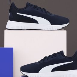 Puma Unisex Navy Blue & White Flyer Flex Running Shoes-98