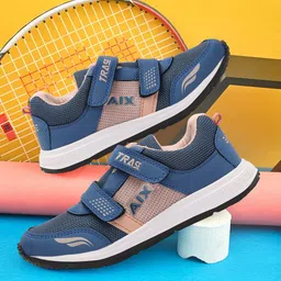 TRASE Boys Mesh Marking Running Shoes-4