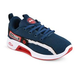 Campus Unisex Kids Blue Mesh Running Shoes-25