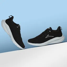 JQR Men SOFT-003 Black Soft Mesh Running Shoes-38