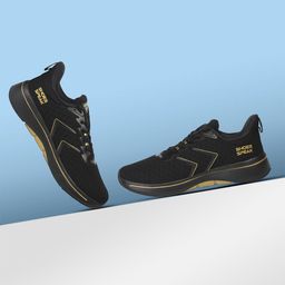 JQR Men SPEAK Black Speak Mesh Running Shoes-picture-39