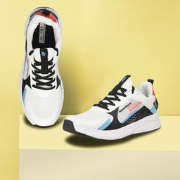 JQR Men BLAST White Blast Mesh Running Shoes-image-86