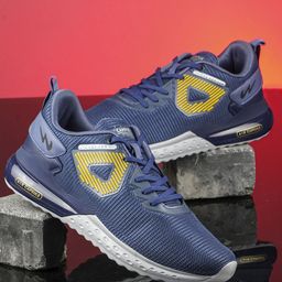 Campus Men Grey Mesh Running Shoes-picture-4