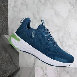 Campus Men Teal Mesh Running Shoes-15