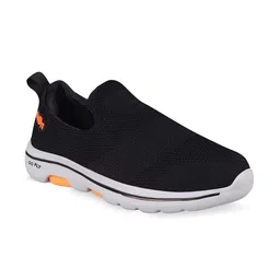 Action Men Black Mesh Running Non-Marking Slip-On Shoes image 1