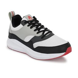 OFF LIMITS Men White Mesh Running Non-Marking Shoes-image-83