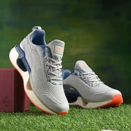 HRX by Hrithik Roshan Men Grey Aircube Non-Marking Running Shoes-14