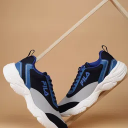 FILA Men STARK Mesh Lace-Up Running Shoes-3