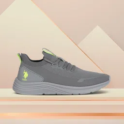 U S Polo Assn Men Grey Textile Walking Shoes-picture-49