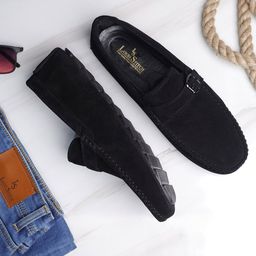 LOUIS STITCH Men Classic Handmade Suede Driving Loafers-picture-53