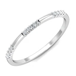 KUBERBOX 18KT White Gold Diamond Studded Ring - 1.14 g-image-40