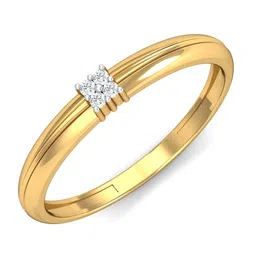 KUBERBOX 18KT Gold Diamond Studded Ring-1.84gm-image-87