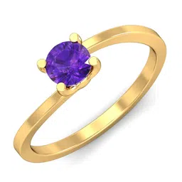 KUBERBOX Seul 18KT Gold Amethyst Ring-2.38gm-picture-10