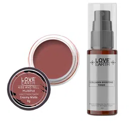 LOVE EARTH Multipot Lip-Cheek-Eyelid Tint 8g & Collagen Boosting Toner 100ml-15