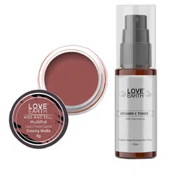 LOVE EARTH Multipot Lip-Cheek-Eyelid Tint 8g & Vitamin C Toner 100ml-54