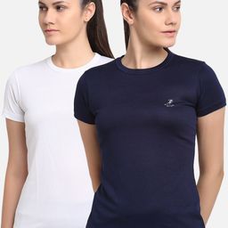 ARMISTO Women Pack Of 2 Dri-FIT Slim Fit T-shirts-image-90