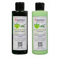 Deyomkar Natural Herbal Amla-Bhringraj Shampoo And Amla Bhringraj Conditioner-11