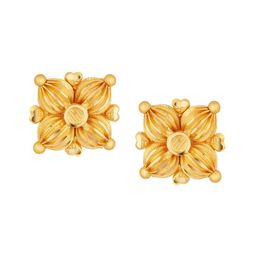 Joyalukkas 22KT Gold Stud Earrings- 2.15 gm-image-75