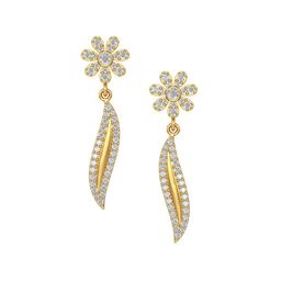 Joyalukkas Girls 22KT Gold Gem Stone Earrings-3.46gm-image-94