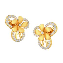 Joyalukkas Girls 22KT Gold Gem Stone Studded Earring-4.28gm-image-85