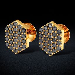Joyalukkas 22KT Gold Gem Stone Studded Earrings 1.82gm-image-35