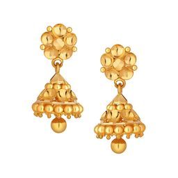Joyalukkas 22KT Gold Floral Chandelier Jhumki Earrings 4.11 gm-image-58
