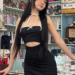 StyleCast x Revolte Strapless Sleeveless Bandeau Mini Dress With Cut-Outs-image-87