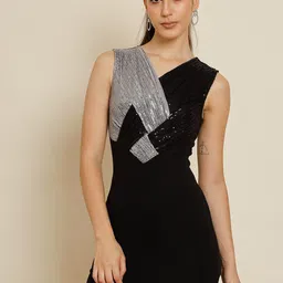 BAESD Embellished Sequinned Detailed Bodycon Mini Dress-picture-6