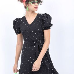 KETCH Printed Mini Wrap Dress-image-52