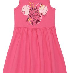 Disney by Wear Your Mind Girls Pink A-Line Dress-image-97