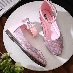BAESD Girls Embellished Bow Detail Ballerinas-image-63