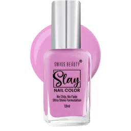 SWISS BEAUTY Slay Nail Polish with Ultra Shine Formula 13 ml - Pink Rush 01-44