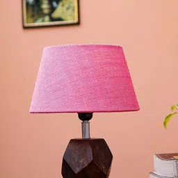 Pinecraft INTERNATIONAL Pink Sefinn Table Lamp With Frustum Shade-7