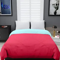 RF RELAXFEEL Pink & Blue Heavy Winter 233 GSM Double Bed Comforter-image-51