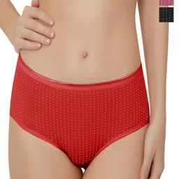 Bella Voste Pack Of 3 Micro Ditsy Printed Anti Microbial Hipster Briefs-picture-17