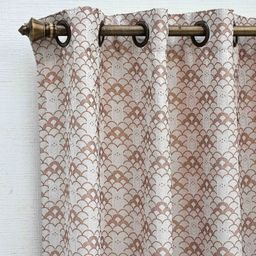 Ariana Grey Melange & White Ethnic Motifs Long Door Curtain-image-77