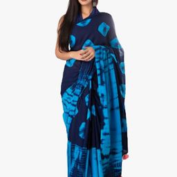 clothonus Tie and Dye Pure Cotton Block Printed Saree-image-89