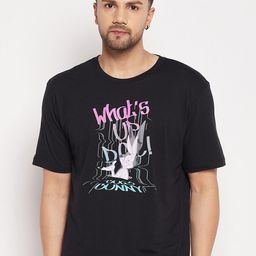 Wear Your Mind Bugs Bunny Printed Oversized Pure Cotton T-shirt-picture-43